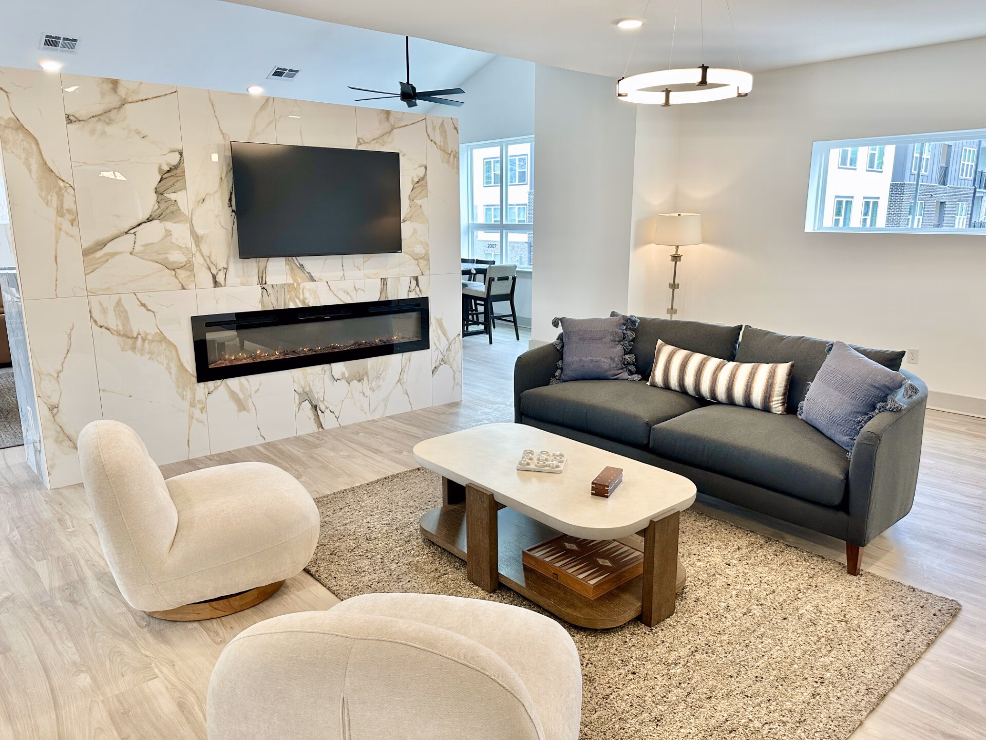 Resident clubhouse lounge